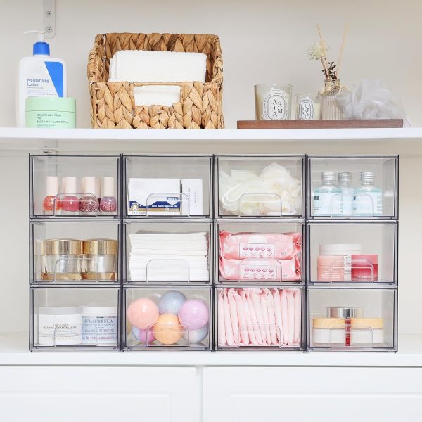 Vtopmart 4 Pack Stackable Makeup Organizer Storage Drawers, ... - Image 2