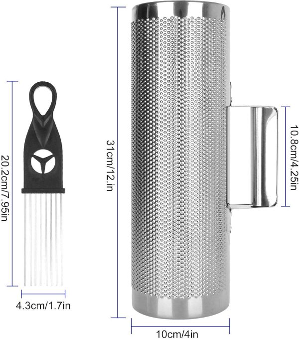 12" x 4" Metal Guiro Shaker Stainless Steel Guiro Instrument... - Image 2