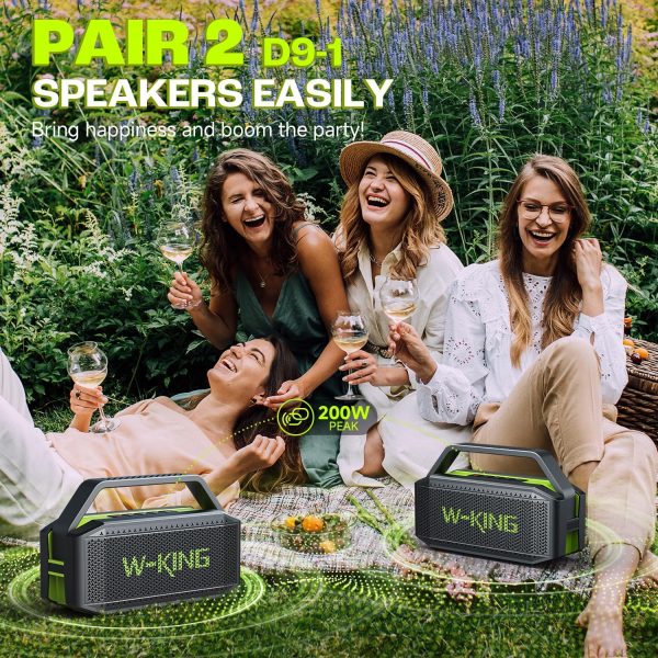 W-KING Bluetooth Speaker - (100W PEAK)60W Rich Bass, IPX6 Wa... - Image 4