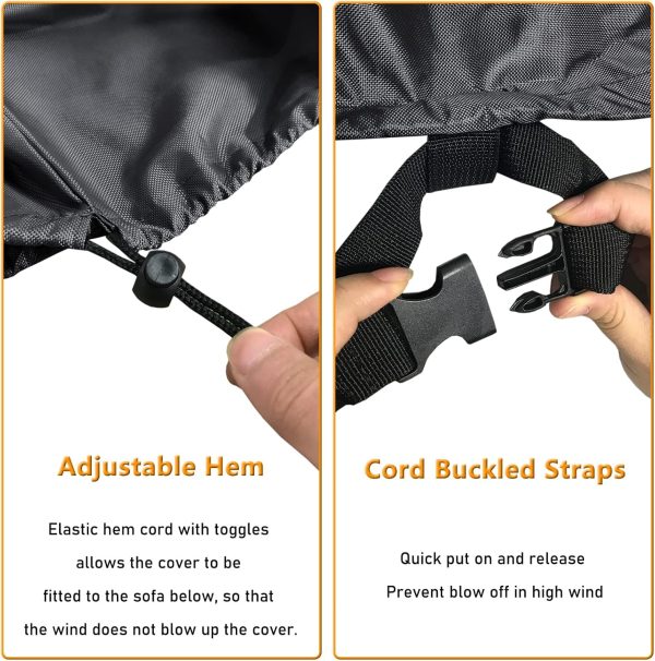 STARTWO Outdoor Waterproof Patio Furniture Covers 4-Piece Se... - Image 3