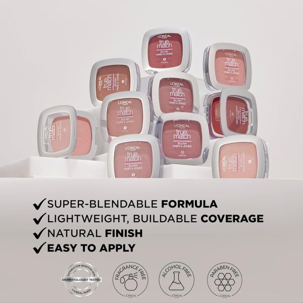 L’Oréal Paris True Match Super-Blendable Blush, Tender Rose,... - Image 7