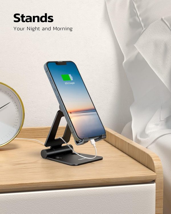 Nulaxy Dual Foldable Phone Stand for Desk, Fully Adjustable ... - Image 3