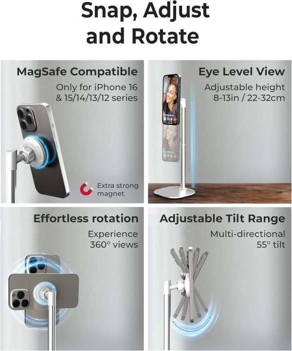 Cooper MagStand, Adjustable iPhone Stand for Desk & Video Re... - Image 3