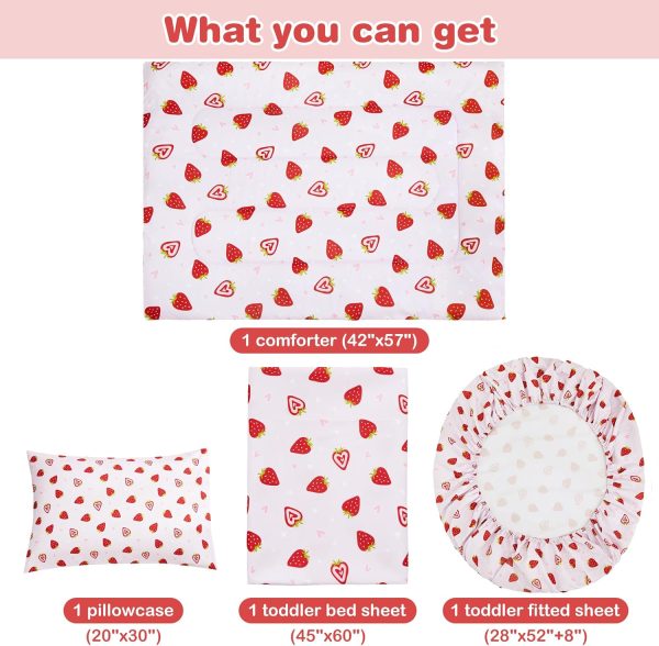 Lasoftan Toddler Bedding Set, Toddler Bed Comforter Sets for... - Image 4
