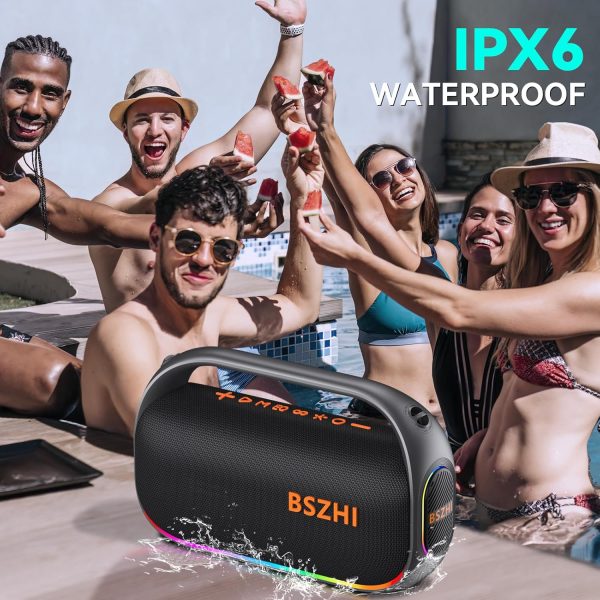80W(120W Peak) Bluetooth Speaker Loud, Portable IPX6 Waterpr... - Image 3