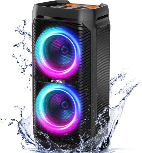 W-KING 240W Peak Bluetooth Speaker, 115dB Loud, Massive Bass...