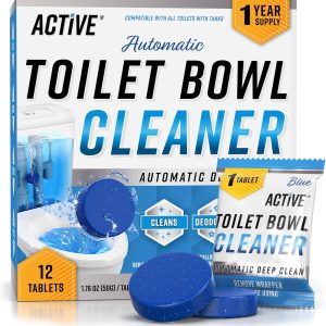 Automatic Toilet Bowl Cleaner Tablets - ACTIVE Blue Gel Toil...