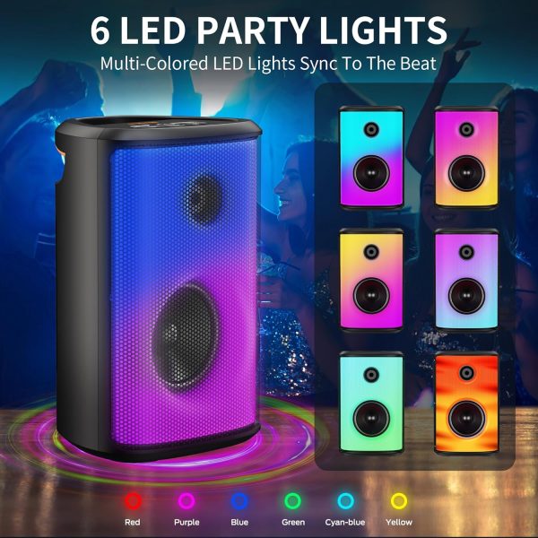 BUGANI Bluetooth Speaker Loud, 80W Wireless Portable Bluetoo... - Image 7