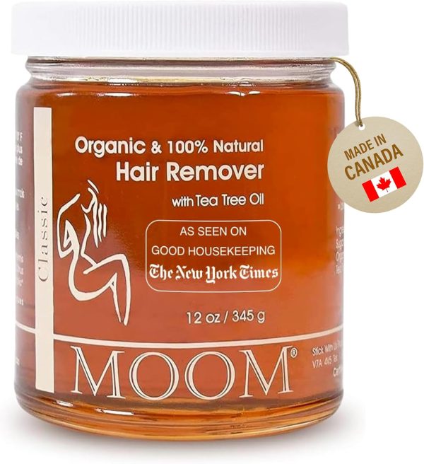 MOOM - Organic Hair Remover, All-Natural Sugar Wax for Sensi...