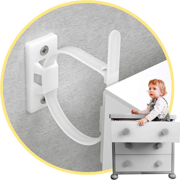 4our Kiddies Furniture Straps (10 Pack) Baby Proofing Anti T...
