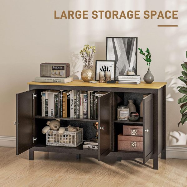 HOMCOM Buffet Cabinet, Sideboard, Storage Cabinet with Doors... - Image 4