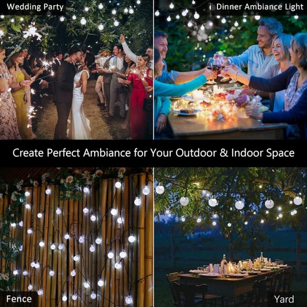 Joomer Solar String Lights Outdoor 39FT 60LED Solar Globe St... - Image 5