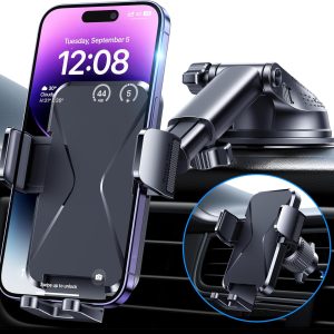 Phone Holder Car, 3-in-1 Universal Car Phone Holder Mount Wi...