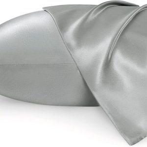 Bedsure Satin Pillow Case Queen Size 2 Pack, Similar to Silk...