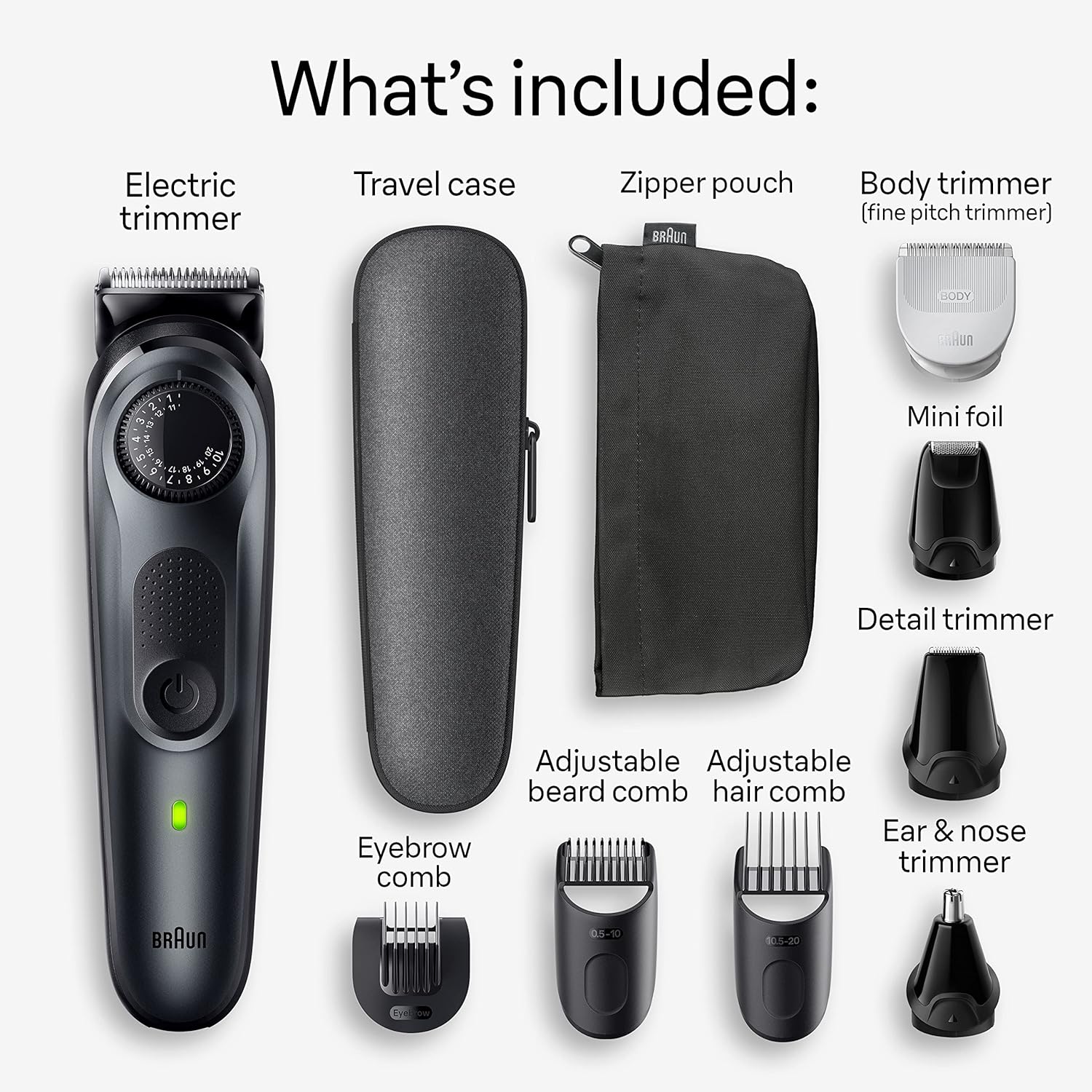 Braun All-in-One Style Kit Series 5 5471, 100% Waterproof 8-…