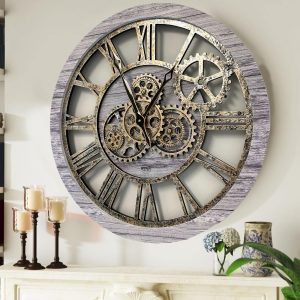 The Gears Clock The Original Real Moving Gear Wall Clock Vin...