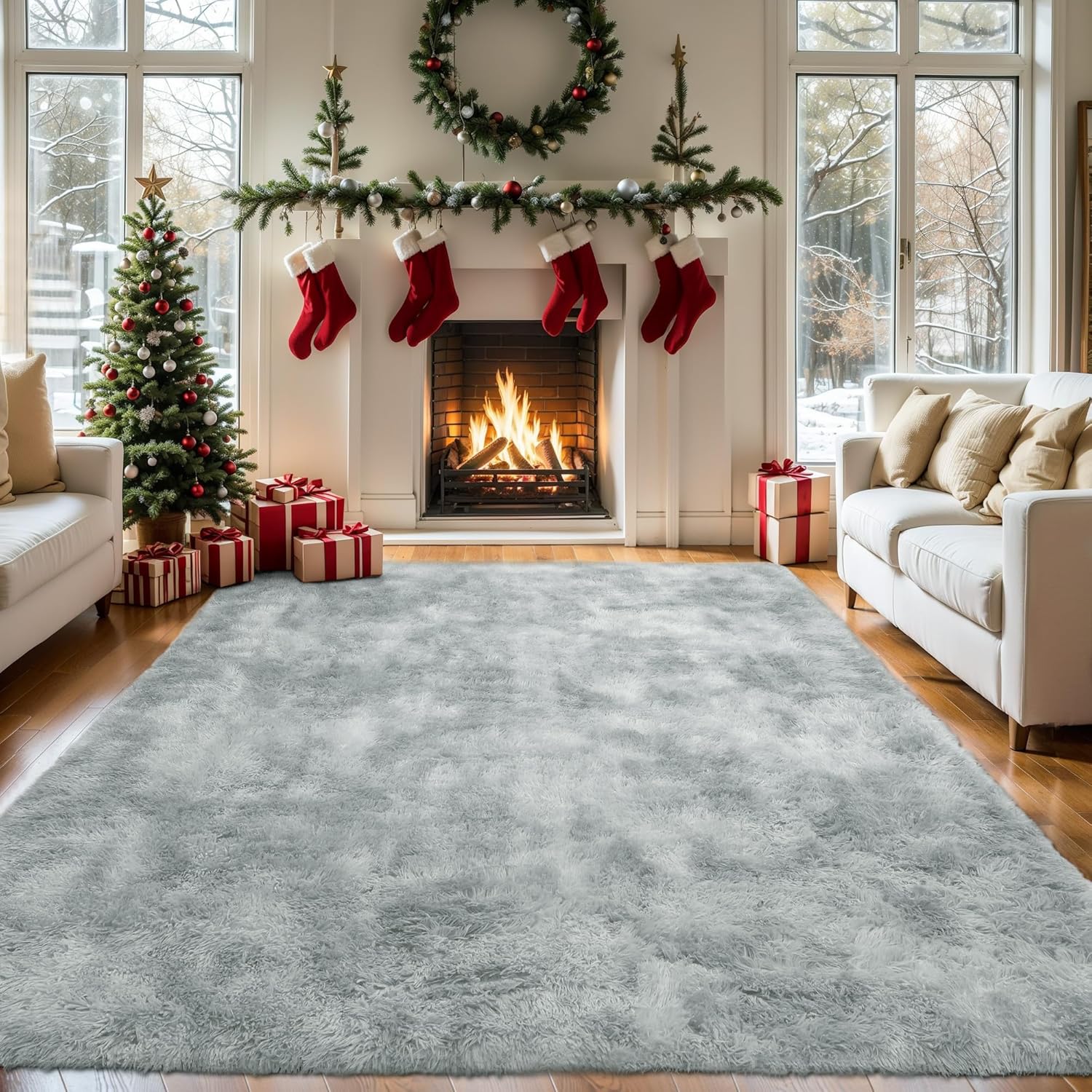 6×9 Area Rugs for Living Room Bedroom, Soft Area Rug Deerly …