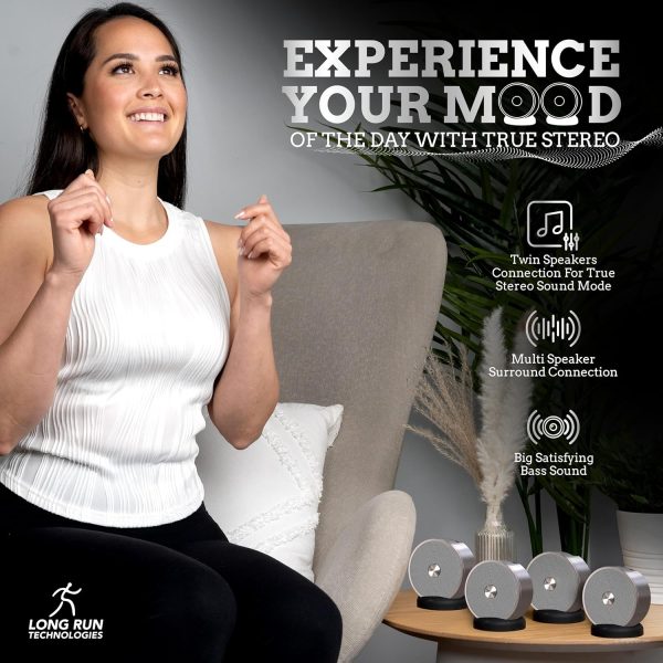 Stereo Bluetooth Speakers - Wireless Computer Speaker for De... - Image 4
