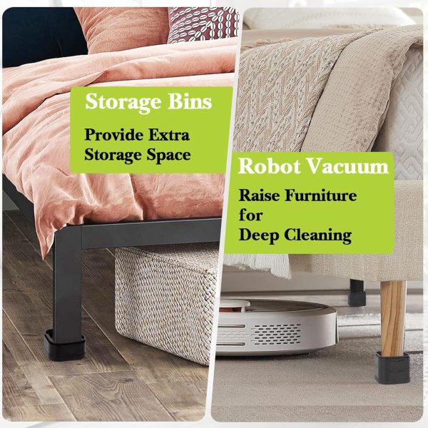 16 Pack Furniture Risers,Washing Machine Raised Feet,Washing... - Image 5