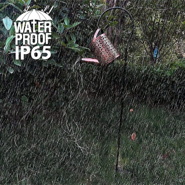 Solar Shower Watering Can Light，LED Solar Garden Lights Outd... - Image 4