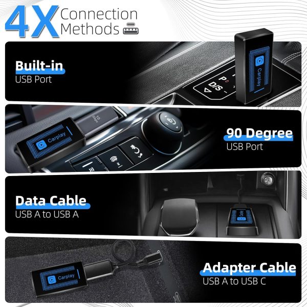 Wireless Carplay Adapter for iPhone,2024 Upgrade USB CarPlay... - Image 2