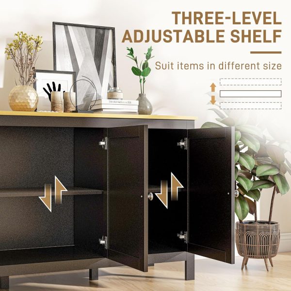 HOMCOM Buffet Cabinet, Sideboard, Storage Cabinet with Doors... - Image 5