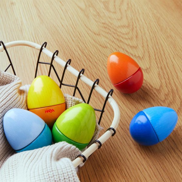 HABA Musical Eggs - 5 Wooden Eggs with Acoustic Sounds, Made... - Image 3