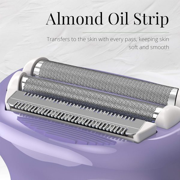 Remington Smooth & Silky Electric Shaver for Women, 4-Blade ... - Image 6