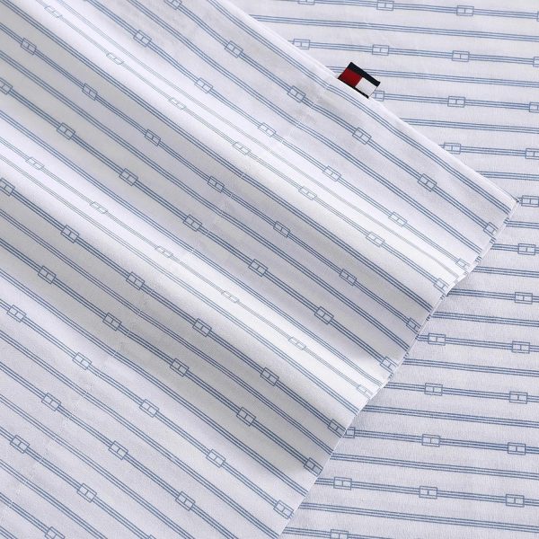 Tommy Hilfiger - Sheet Set, Cotton Percale Bedding with Matc... - Image 5