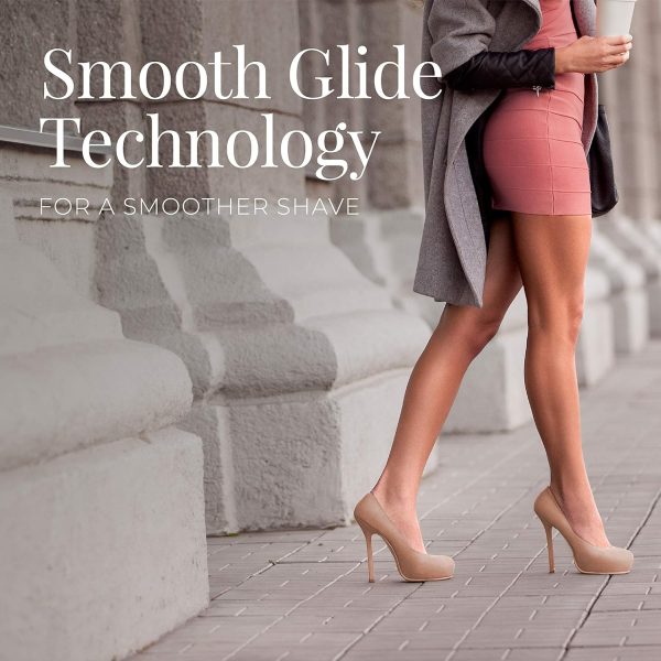 Remington Smooth & Silky Electric Shaver for Women, 4-Blade ... - Image 3