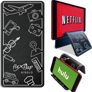Flex Flap Leather Cell Phone Holder & Tablet Stand for Desk,...