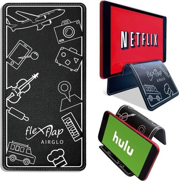 Flex Flap Leather Cell Phone Holder & Tablet Stand for Desk,...