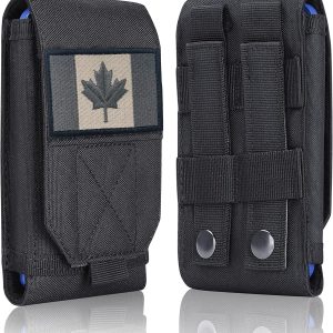 Heyqie Black Tactical Molle Waterproof Cellphone Pouch Case,...