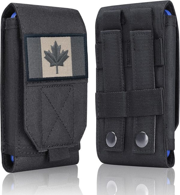Heyqie Black Tactical Molle Waterproof Cellphone Pouch Case,...