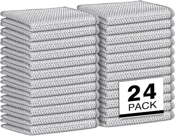 AIDEA Multipurpose Wire Dishwashing Rag for Wet and Dry, 24P...