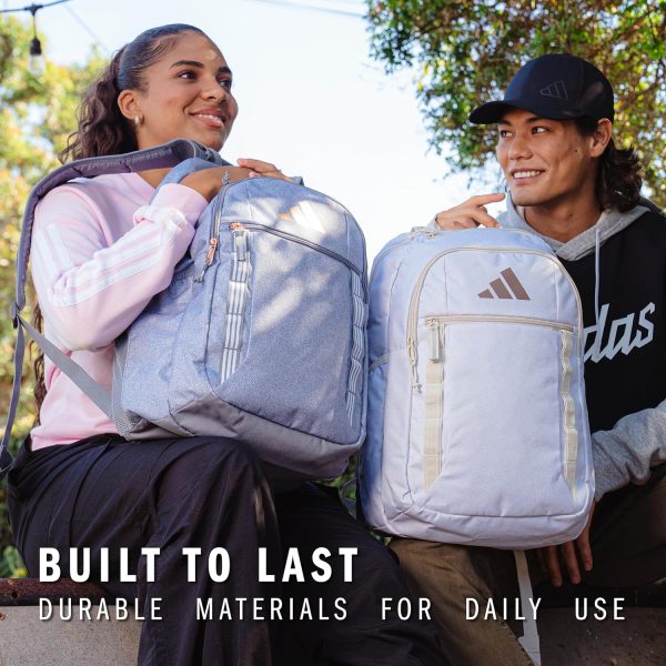 adidas Unisex-Adult Excel 7 Backpack, Light Beige/Trace Brow... - Image 7