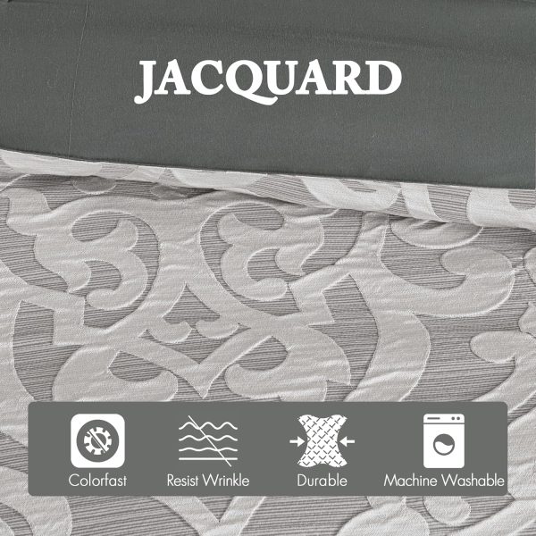 Madison Park Odette Cozy Comforter Set Jacquard Damask Medal... - Image 4