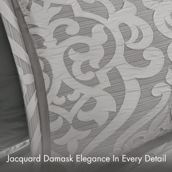 Madison Park Odette Cozy Comforter Set Jacquard Damask Medal... - Image 6
