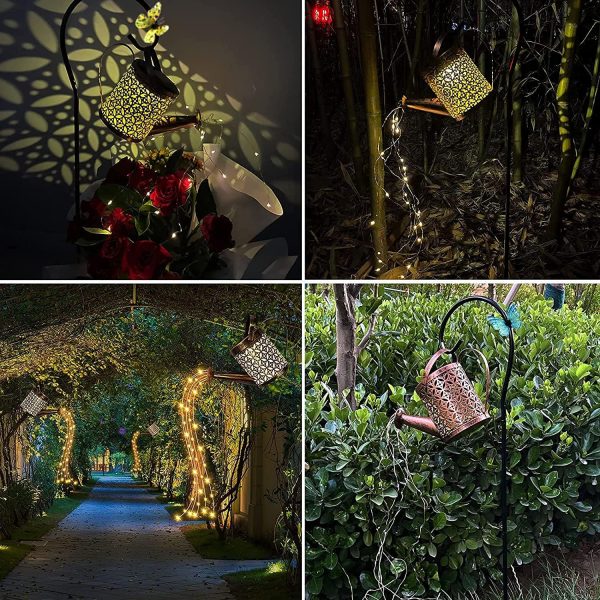 Solar Shower Watering Can Light，LED Solar Garden Lights Outd... - Image 7