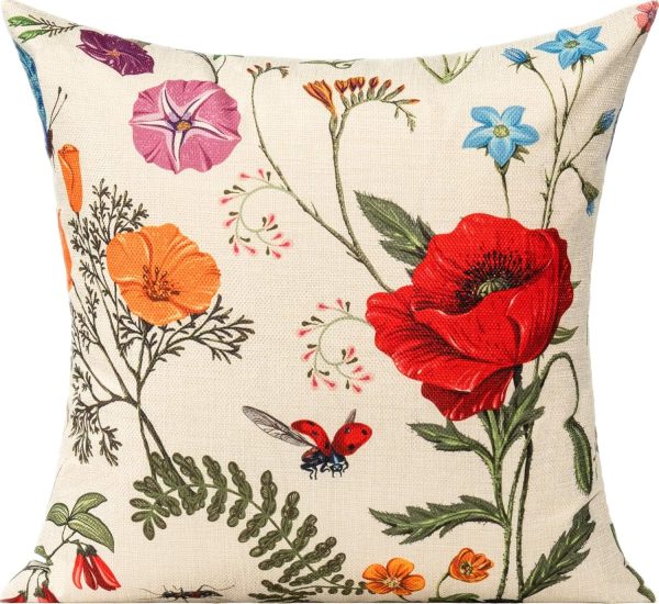 All Smiles Outdoor Throw Pillow Covers Cushion Covers Patio ... - Image 5